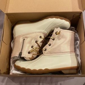 Sperry metallic Saltwater Duck Booties